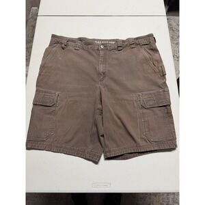 DULUTH FLEX FIRE HOSE MENS CARGO SHORTS SIZE 46 BROWN COLOR